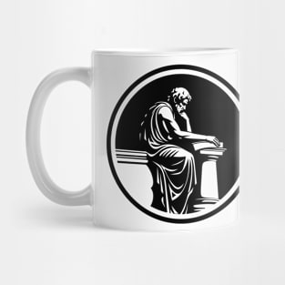 Minimalist philosopher icon Mug